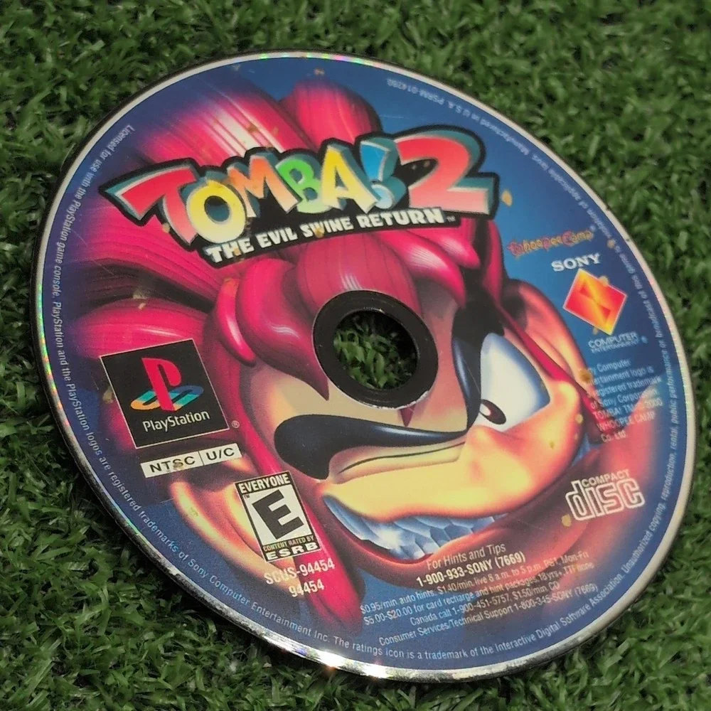 Tomba 2: The Evil Swine Return (Sony PlayStation 1 PS1 Disc Only Tested & Works